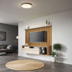 Rack Painel Denver Suspenso para Tv 55 Polegadas 160x155-edecasamoveis