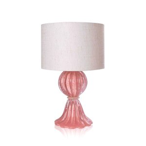 Abajur Murano Esfera Uno Rosa