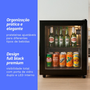 Ver imagem 5 de Frigobar Expositor Vertical Hq 50fbpv1 Preto 50l 127v
