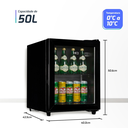 Ver imagem 2 de Frigobar Expositor Vertical Hq 50fbpv1 Preto 50l 127v