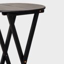 Ver imagem 3 de Mesa para Jardim Bistrô Dobrável Redonda com Madeira Maciça