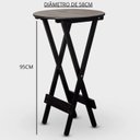 Ver imagem 2 de Mesa para Jardim Bistrô Dobrável Redonda com Madeira Maciça