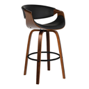 Ver imagem 1 de Banqueta Nicole Base Madeira Giratória Pu Várias Cores ou Linho Creme - Rivatti