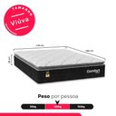 Ver imagem 3 de Colchão Viúva Comfort Class Pillow Top 28x128x188cm - Preto - e-Shop Casa