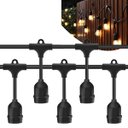 Ver imagem 1 de Varal de Luzes 10 Metros Extensivel 10 Bocais Cordao Decoraçao Festa Evento Luxo Formatura Casamento