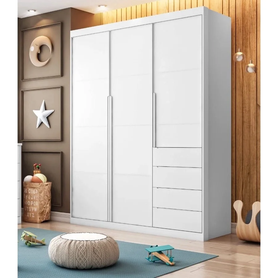 Quarto Completo Infantil Pérola Branco Phoenix Baby - 2
