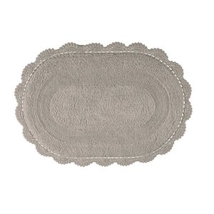 Tapete Crochê Dupla Face Oval 50x80cm - Kacyumara - Storm