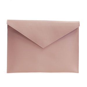 Pasta Envelope em Corino Rosa para Documentos Tablet Ipad