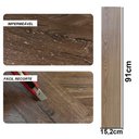 Ver imagem 2 de Piso Vinilico Autocolante Adesivo Chao Madeira Falsa 1m2 Sala Estar Cozinha Copa Banheiro Obra Refor