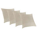 Ver imagem 1 de Kit 4 Capas Almofadas Luxo 50x50 Santorini com Ziper Caqui