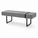 Ver imagem 2 de Recamier Banco Divã 100cm Industrial para Quarto Sala Luxo - Cinza