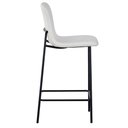 Ver imagem 4 de Kit 2 Banquetas Altas Celeste Rivatti 98cm (altura) em Tecido Off White e Base em Aço Pintada À P