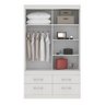 Guarda-Roupa 2 Portas e 4 Gavetas Enid Branco - 4