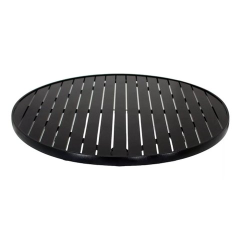 Tampo Roma Ripado em Alumínio para Mesas 1 Metro de Diâmetro Trama