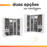 Guarda Roupas Modulado de Canto Madrid com 7 Portas Branco Maxel - 5