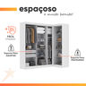 Guarda Roupas Modulado de Canto Madrid com 7 Portas Branco Maxel - 6