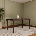 Ver imagem 1 de Mesa de Jantar 160cm 8979wn Rubi Madeira Maciça Café Finestra