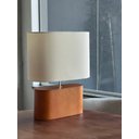 Ver imagem 3 de Abajur de Mesa em Madeira Sky Cupula em Algodão Cru