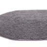 Tapete de Banheiro Algodão Oval Vizapi Hindu 40x60cm Cinza - 2