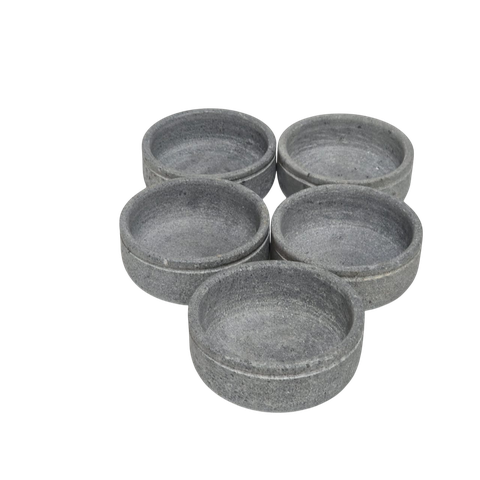 Kit 5 Cumbucas de Pedra Sabão 300ml – Mantém o Calor