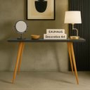 Ver imagem 1 de Aparador Retrô Minimalista Classic com Pés Palito de Madeira:preto