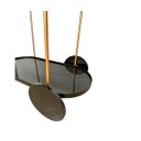 Ver imagem 4 de Carrinho Adega Bar Bandeja Preta Armação Dourada