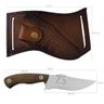 Faca Coreadeira Mini Kinf 4' Lamina Aço Inox 420c Full Tang Cabo de Madeira e Bainha de Couro - 3