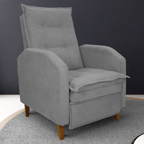 Poltrona Reclinável Leeds Boucle Cinza