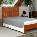 Ver imagem 1 de Cama de Casal Tokio de Madeira Maciça Angelim Mel