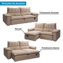 Ver imagem 5 de Sofá Retrátil e Reclinável 3 Lugares 290cm Davidia Yescasa