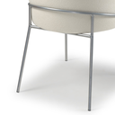 Ver imagem 7 de Cadeira com Pés em Metal Modelo Logos Tipo Poltrona Larga, Confortável e Design Moderno e Cores Esti