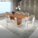 Ver imagem 2 de Cadeira com Pés em Metal Modelo Logos Tipo Poltrona Larga, Confortável e Design Moderno e Cores Esti