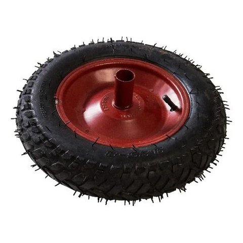 Roda Completa com Eixo para Carrinho de Mão 27mm Esfera