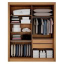Ver imagem 5 de Guarda Roupa Solteiro 2 Portas Milano Cinamomo – Leifer Móveis