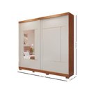 Ver imagem 5 de Guarda Roupa Casal com Espelho 2 Portas de Correr e Pés em Mdf Olivia Panan
