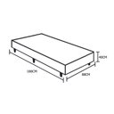 Ver imagem 4 de Cama Box Blindado Solteiro King Design Sintético Preto 88x188x40