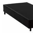 Ver imagem 2 de Cama Box Blindado Solteiro King Design Sintético Preto 88x188x40