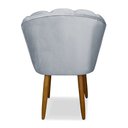 Ver imagem 4 de Kit 2 Cadeiras para Penteadeira Quarto Modelo Flor – Balaqui Cor:cinza