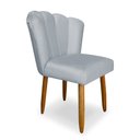 Ver imagem 3 de Kit 2 Cadeiras para Penteadeira Quarto Modelo Flor – Balaqui Cor:cinza