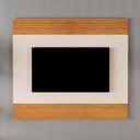 Ver imagem 7 de Conjunto Painel + Rack Sevilha 162cm 160cm MDP Off White e Naturalle Mavaular Móveis