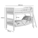 Ver imagem 5 de Beliche 100% Madeira 721b Branco Lavado Piratini Branco