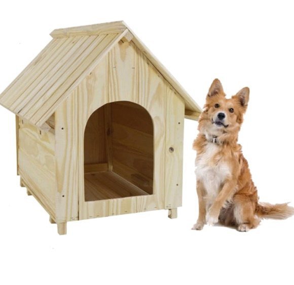 casa cachorro pet madeira 50x45 casinha cachorro pequeno - 1