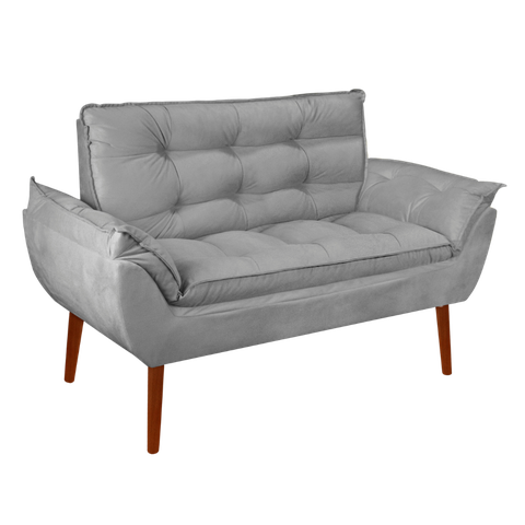 Kit 01 Namoradeira Opala 02 Lugares Decorativa Suede