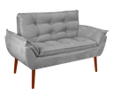 Ver imagem 1 de Kit 01 Namoradeira Opala 02 Lugares Decorativa Suede