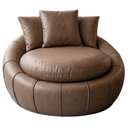 Ver imagem 1 de Poltrona Decorativa Safira Base Giratoria Courino Tcs 729 Moll