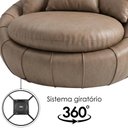 Ver imagem 6 de Poltrona Decorativa Safira Base Giratoria Courino Tcs 729 Moll