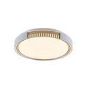 Ver imagem 3 de Plafon Led Blumenau Young Redondo de Sobrepor 24W Bivolt Branco / Dourado