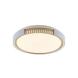 Plafon Led Blumenau Young Redondo de Sobrepor 24W Bivolt Branco / Dourado - 3