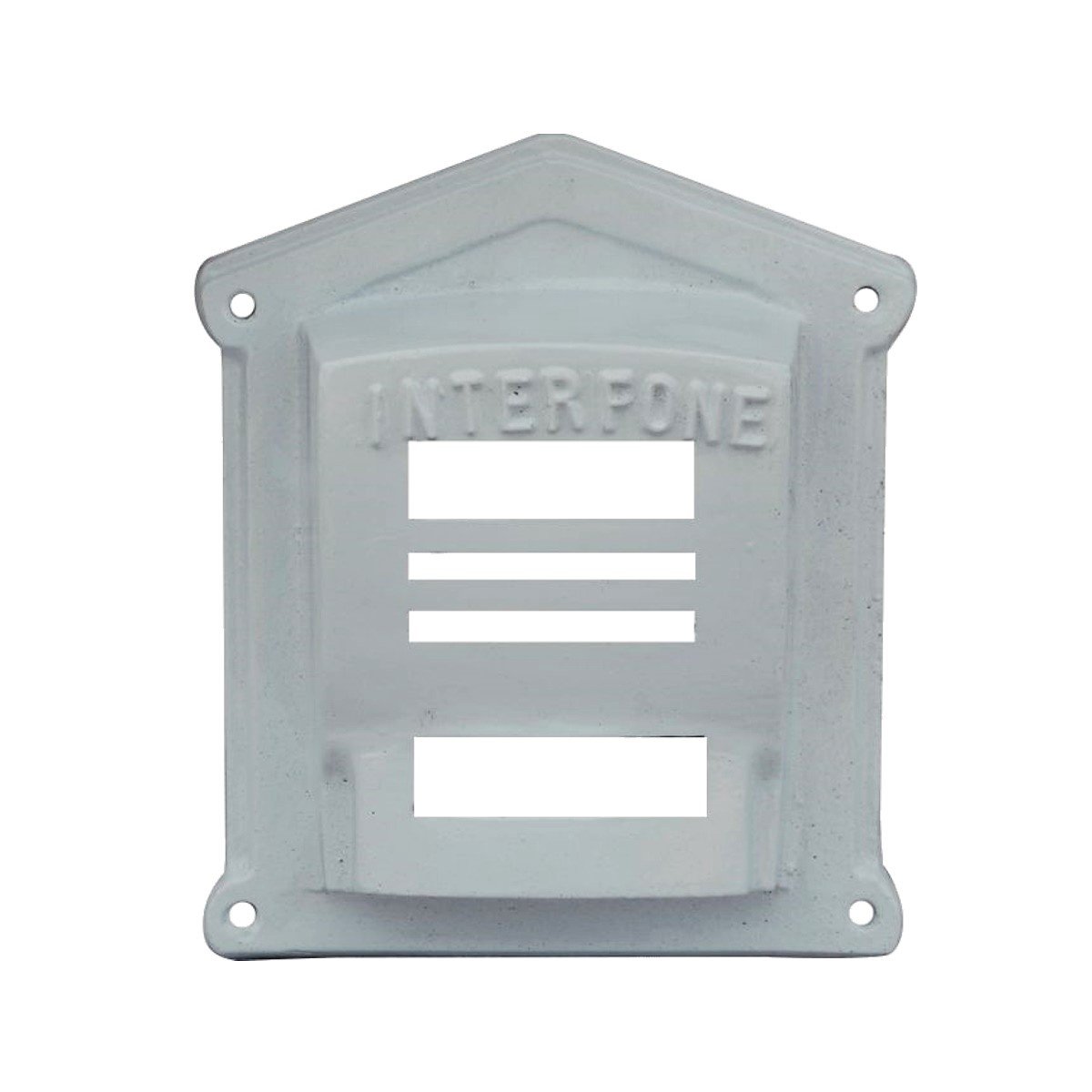 Protetor Interfone Caixa em Alumínio Fundido N02 Branco