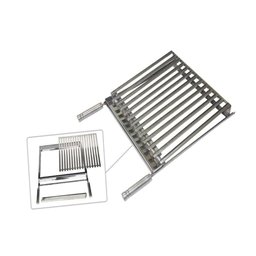 Grelha Parrilha Argentina Aço Inox com Caixa Gordura 50x40cm - 3